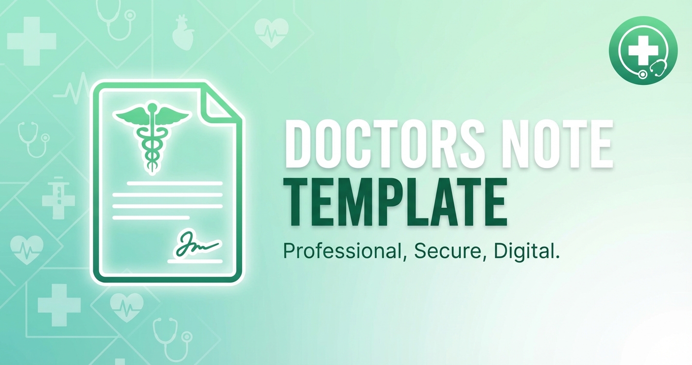 Doctor's Note Template 2026: Free Templates & Examples