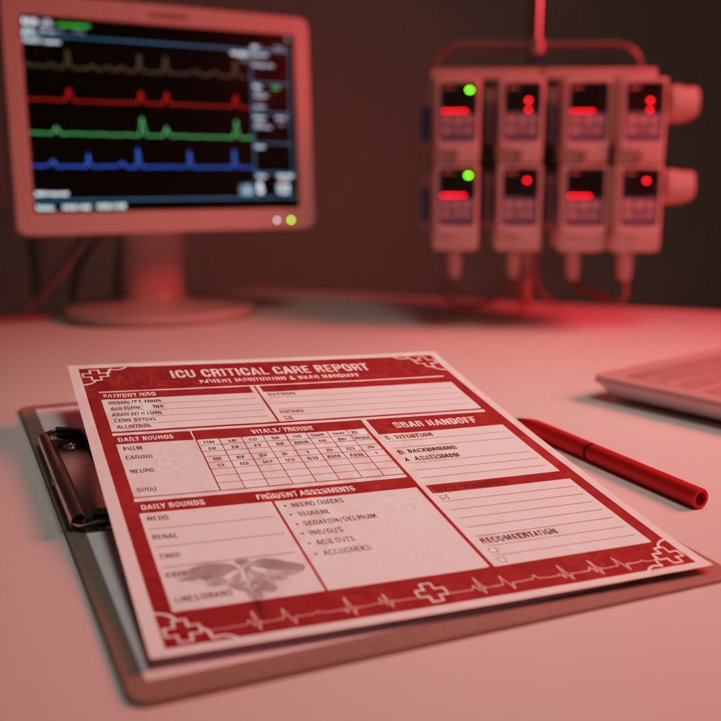 ICU Report Sheet Template 2026: Free Critical Care Brain Sheets